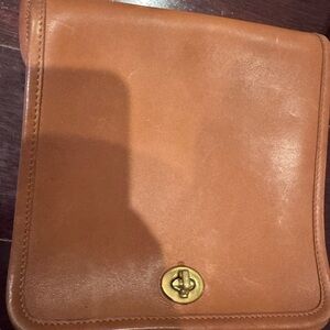Coach crossbody in cognac.